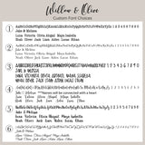 Willow and Olive Woven Blanket Custom Font Choices Font Chart