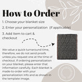 Mid Century Modern Black Dots Cotton Woven Throw Blanket