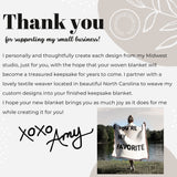 I Like Big Books and I Cannot Lie Cotton Woven Throw Blanket