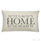 Decorative Lumbar Throw Pillow - Latitude & Longitude Home