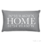 Decorative Lumbar Throw Pillow - Latitude & Longitude Home