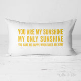 Decorative Lumbar Throw Pillow - Custom Quote Pillow