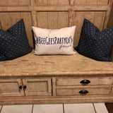 Decorative Lumbar Throw Pillow - Custom Quote Pillow