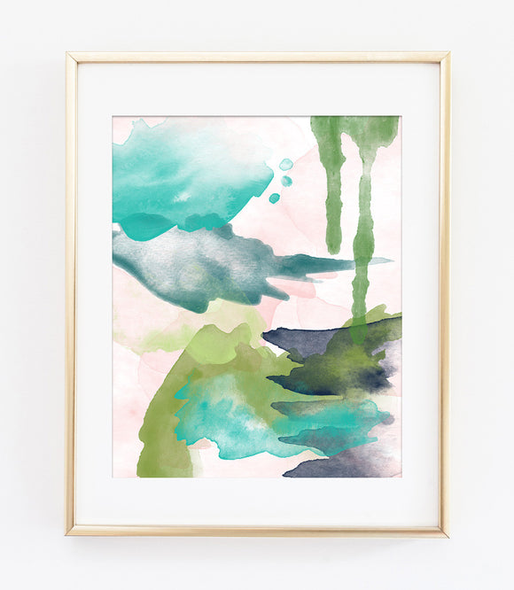Modern Abstract Art Print 6 - Spring Light