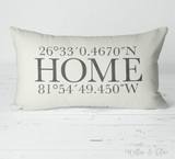 Decorative Lumbar Throw Pillow - Latitude & Longitude Home