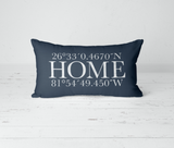 Decorative Lumbar Throw Pillow - Latitude & Longitude Home