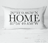 Decorative Lumbar Throw Pillow - Latitude & Longitude Home