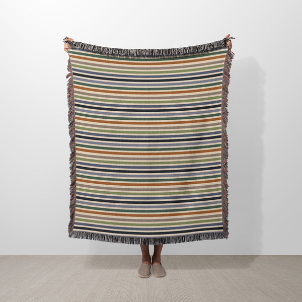 Lineage Woven Striped Throw Blanket by Kravitz Design + Reviews