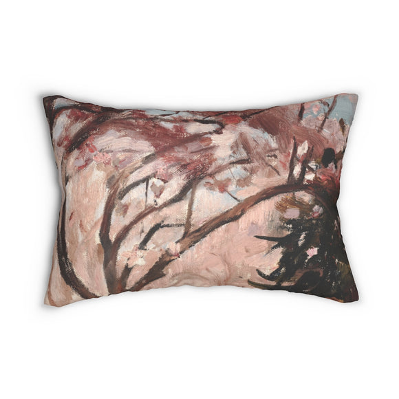 Decorative Lumbar Throw Pillow - Vintage Magnolias #100