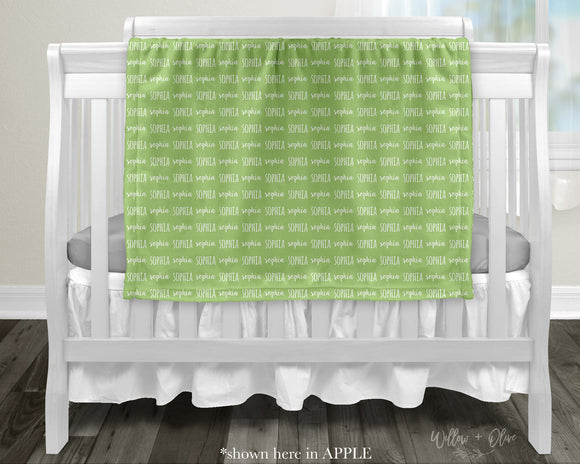 Dou Names Allover Pattern | Personalized Kids Blanket