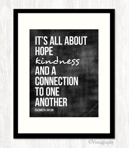 IT'S ALL ABOUT HOPE - Typography Art Print